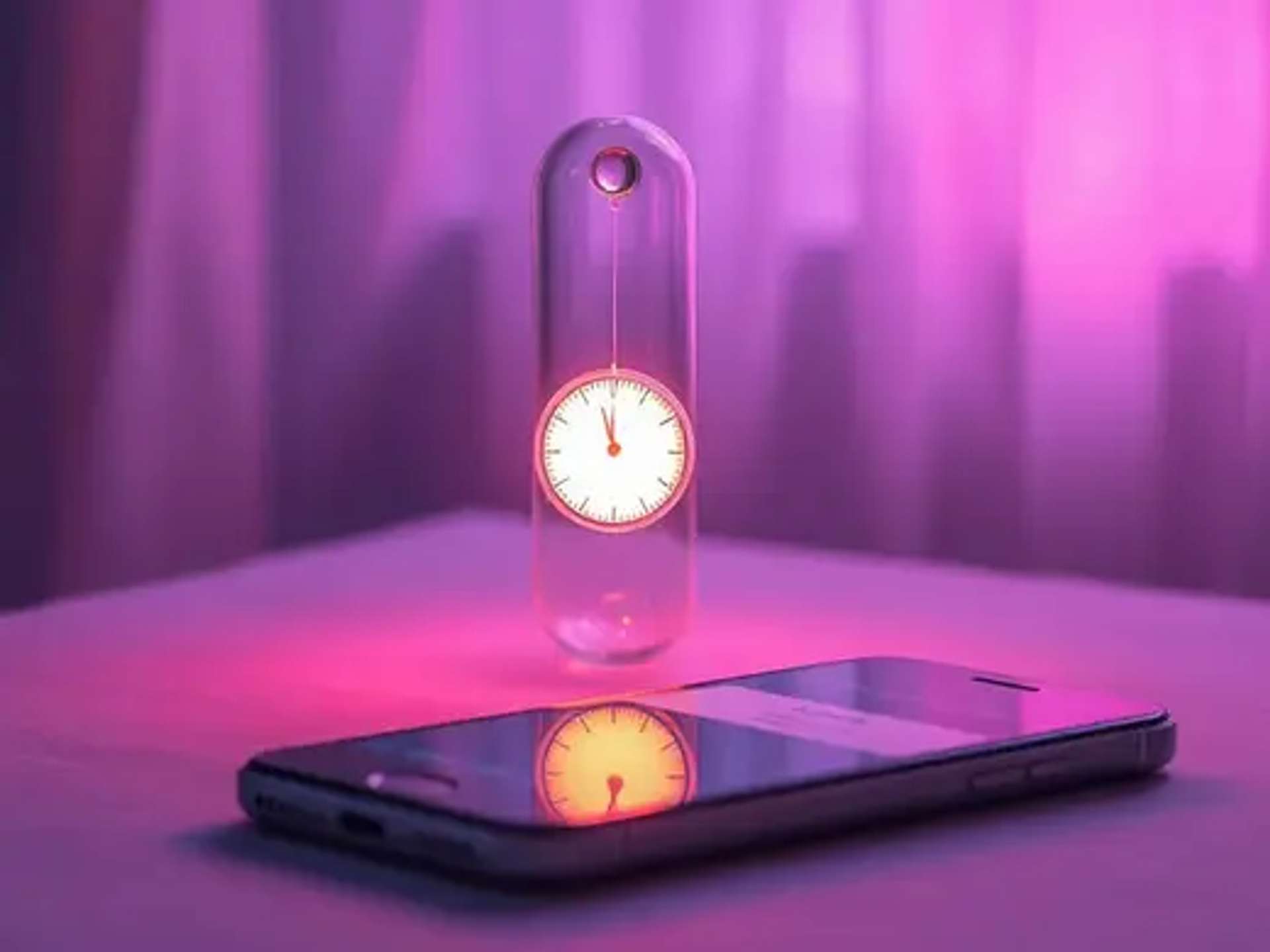 Pendule message SMS appel